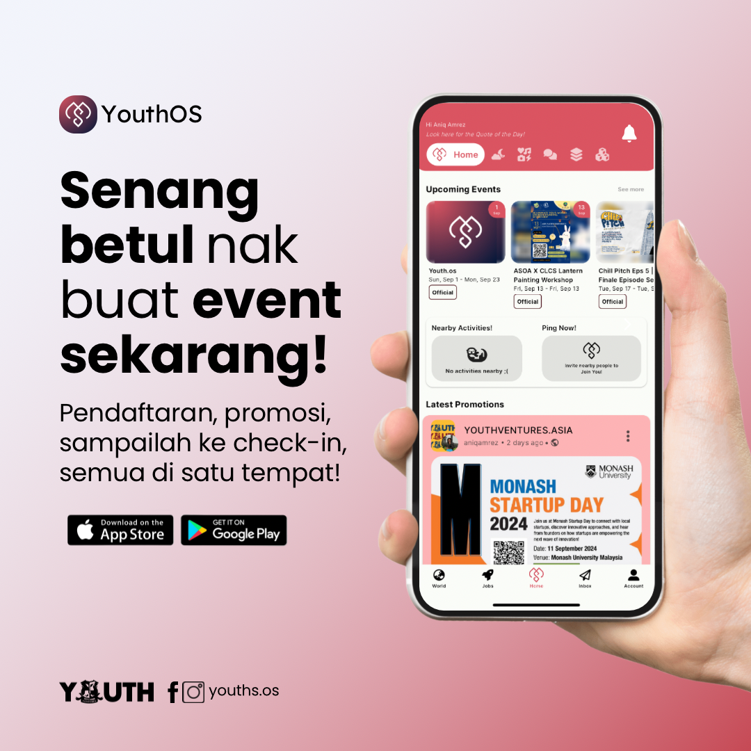 Daftar event tanpa modal dengan YouthOS